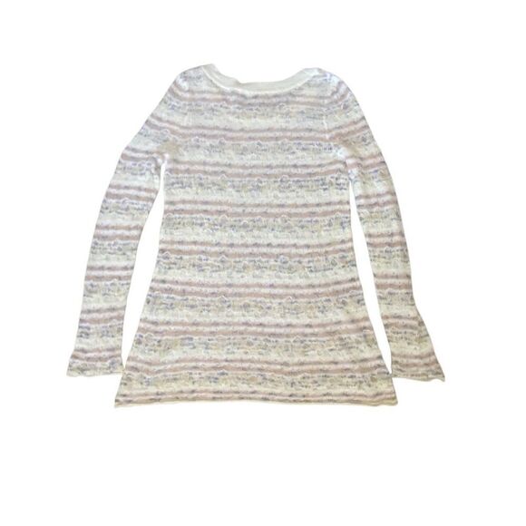 Anthropologie Moth Long Sleeve Striped Distressed Sweater. Size X-Large. - Picture 10 of 14